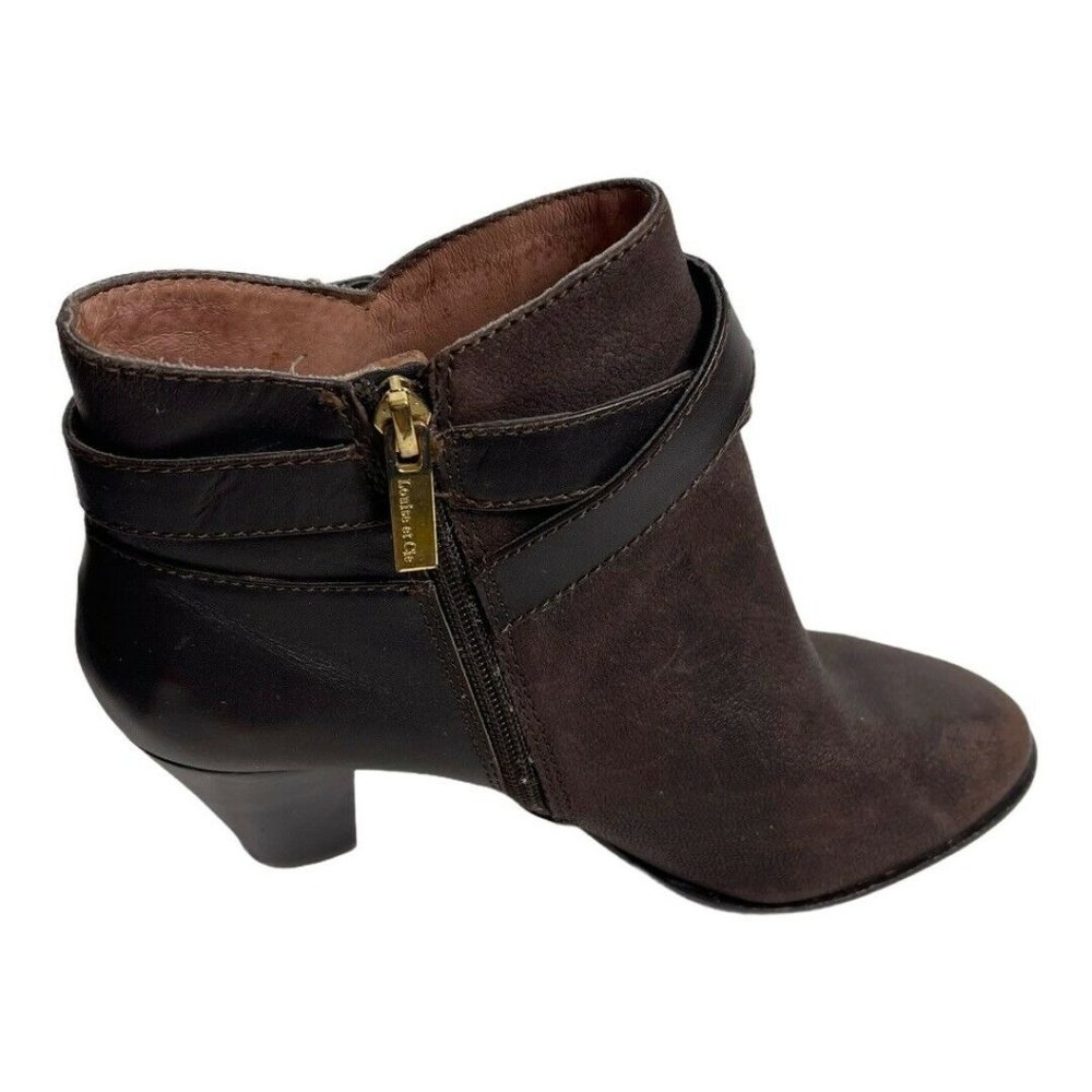 Louise Et Cie Ranier  Leather Heeled Ankle Booties - Picture 6 of 12